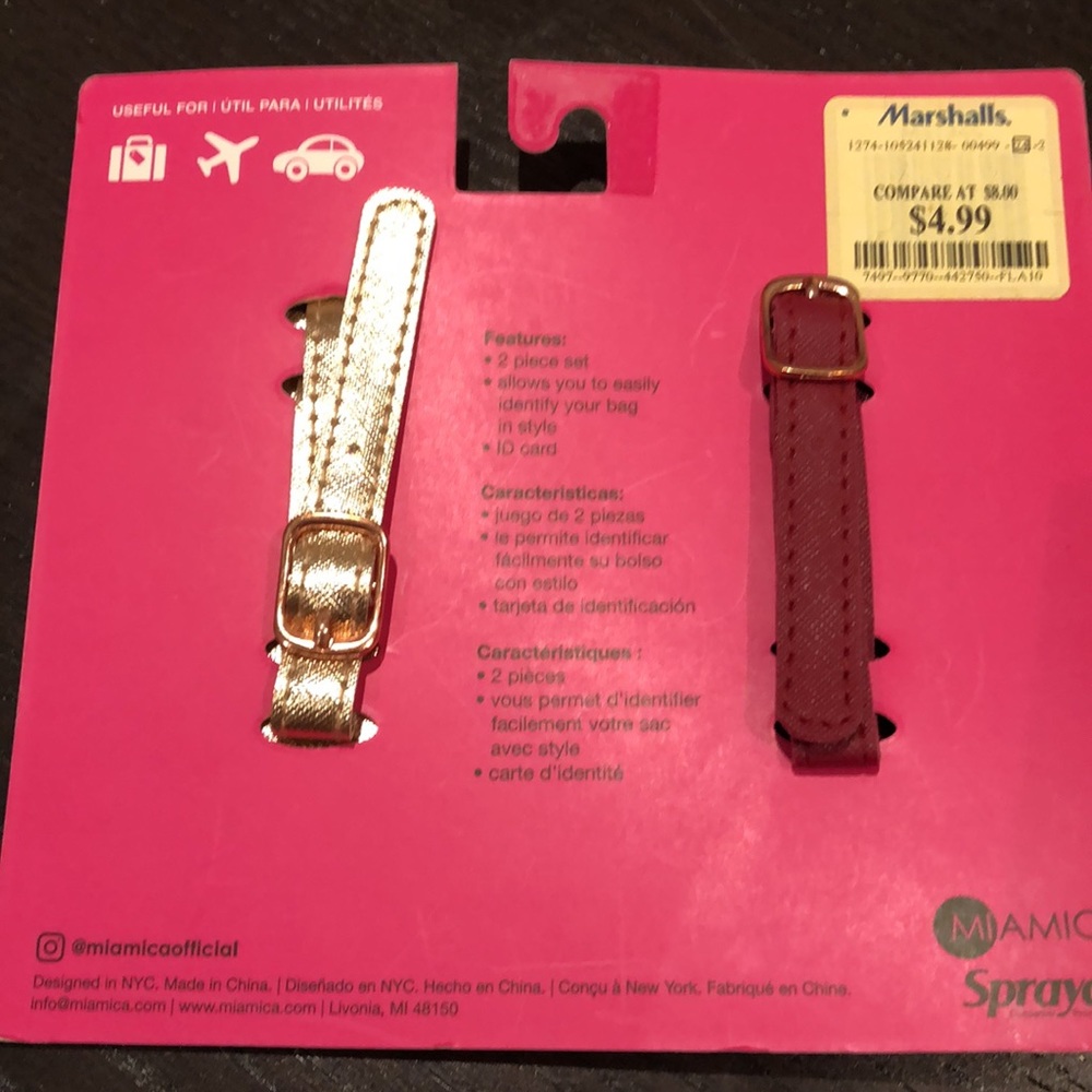 Miamica - Luggage tag 2 piece security cover - Picture 2 of 3